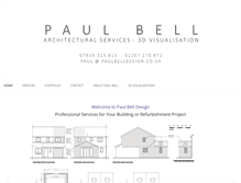 Tablet Screenshot of paulbelldesign.co.uk